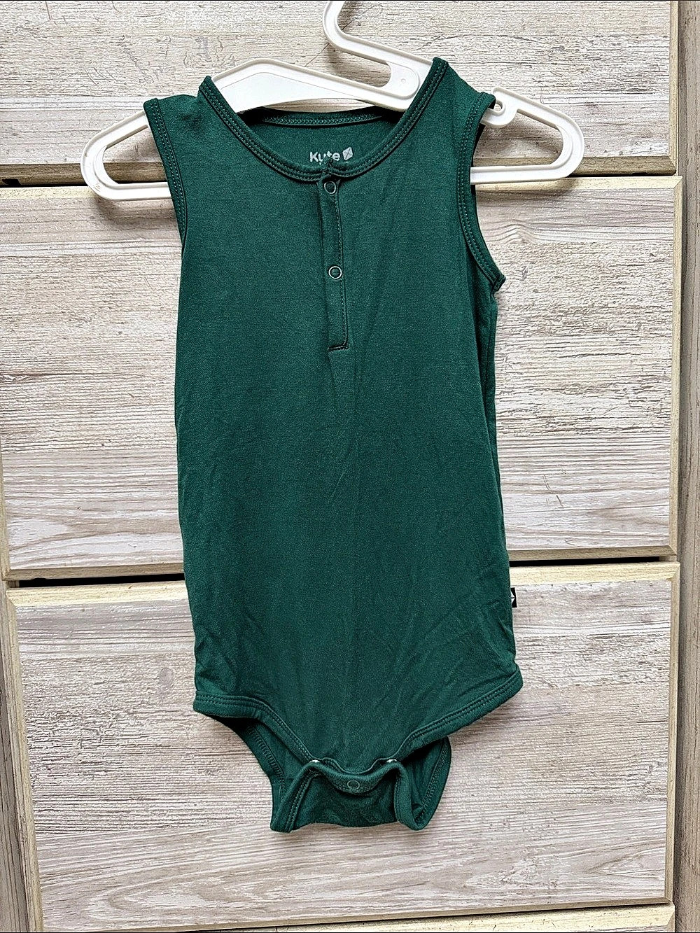 Kyte Baby Sleeveless Bodysuit Emerald 2T
